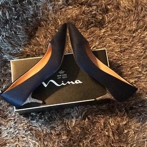Nima navy heels.